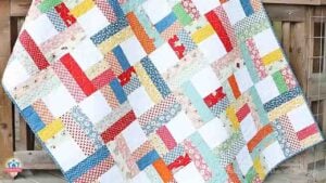 Jelly Roll Twist Quilt, homemade and freshly served