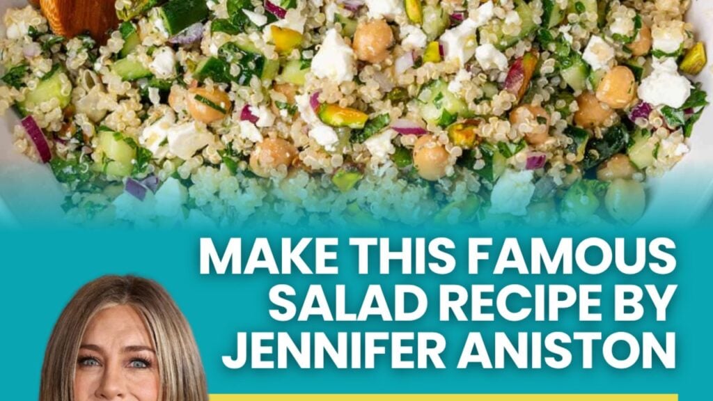 Famous Jennifer Aniston Salad, homemade and freshly served
