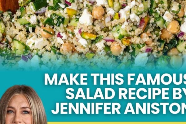 Famous Jennifer Aniston Salad, homemade and freshly served