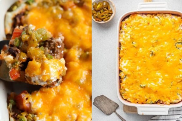 John Wayne Casserole, homemade and freshly served