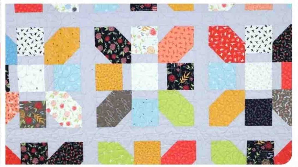 Finished Jolly Bar Jazz Shortcut Quilt, a completed DIY project