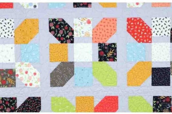 Finished Jolly Bar Jazz Shortcut Quilt, a completed DIY project