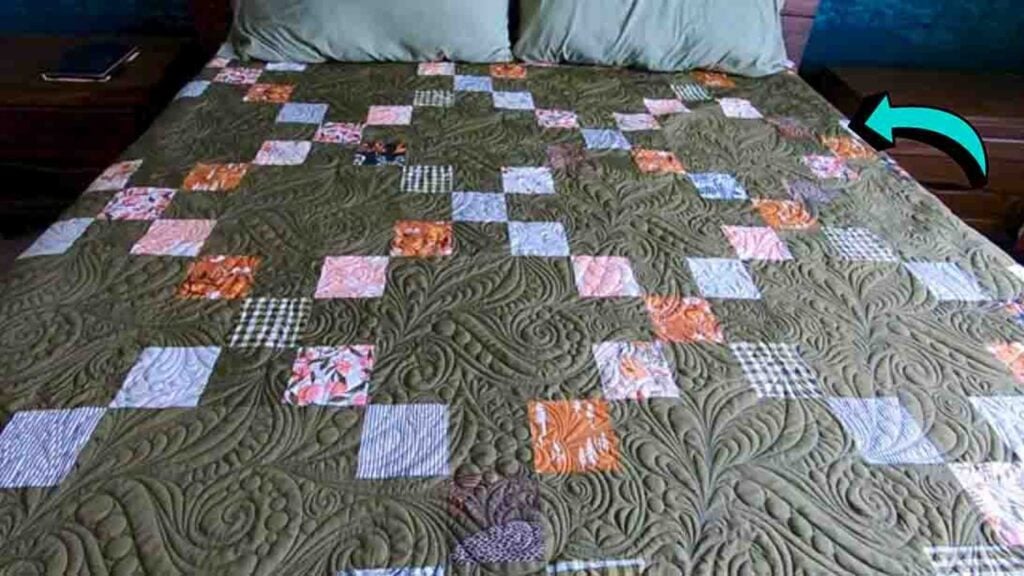 Finished Jumbo Irish Chain Quilt Pattern, a completed DIY project