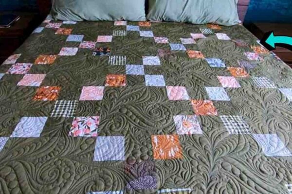 Finished Jumbo Irish Chain Quilt Pattern, a completed DIY project