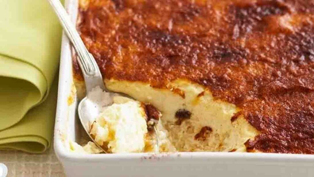 Keto Baked Custard, homemade and freshly served