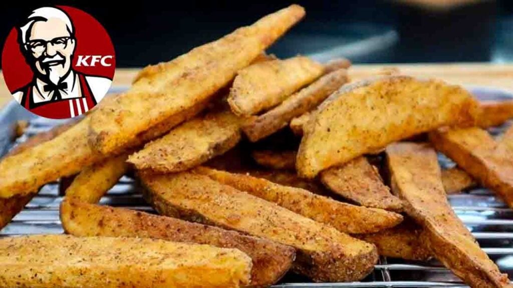 KFC Potato Wedges, homemade and freshly served