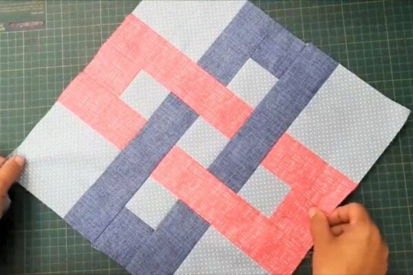 Finished Knot Celtic Quilt Block, a completed DIY project