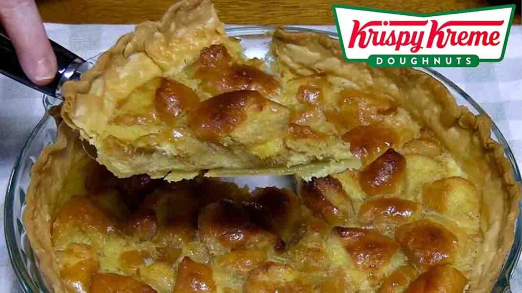 Krispy Kreme Donut Pie, homemade and freshly served