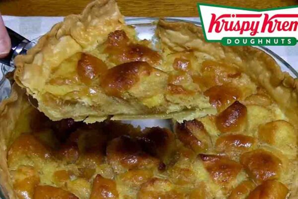 Krispy Kreme Donut Pie, homemade and freshly served