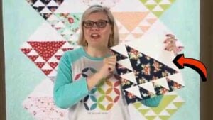 Finished Lady of the Lake Quilt Block with Free Pattern, a completed DIY project