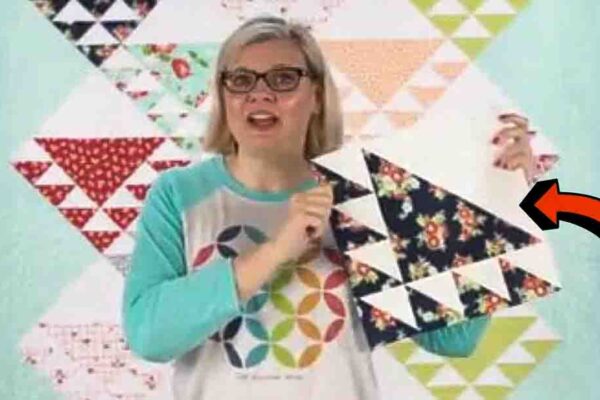 Finished Lady of the Lake Quilt Block with Free Pattern, a completed DIY project