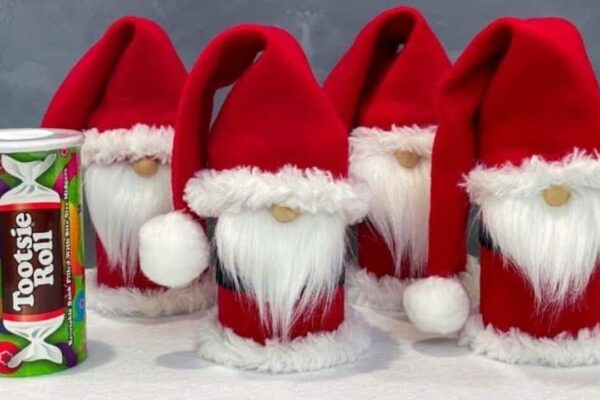 Finished Last-Minute DIY Santa Gift Using Treat Containers, a completed DIY project