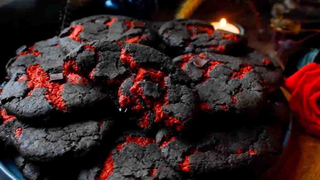 Lava Monster Cookies, homemade and freshly served