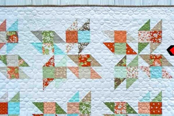 Layer Cake Latte Shortcut Quilt, homemade and freshly served