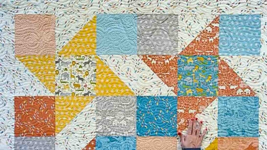 Layer Cake Shake Shortcut Quilt, homemade and freshly served