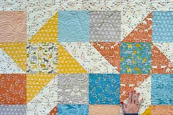 Layer Cake Shake Shortcut Quilt, homemade and freshly served