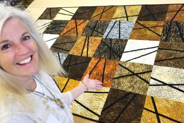 Finished Layer Chops Quilt Pattern, a completed DIY project