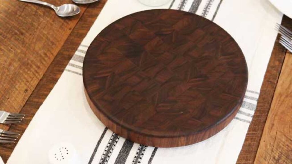 Finished Lazy Susan DIY Using Dollar Store Items, a completed DIY project