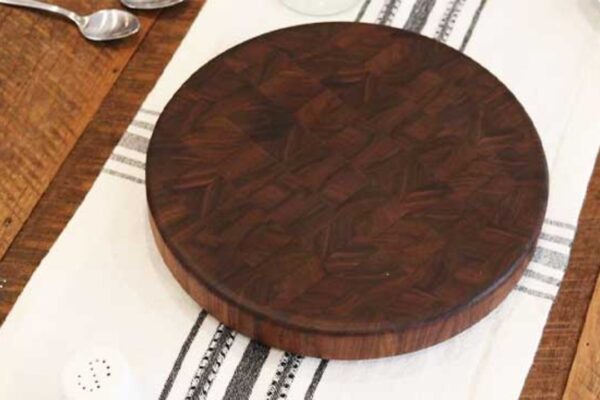 Finished Lazy Susan DIY Using Dollar Store Items, a completed DIY project
