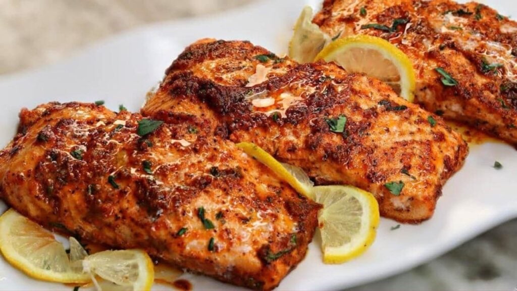 15-Minute Lemon Butter Baked Salmon, homemade and freshly served