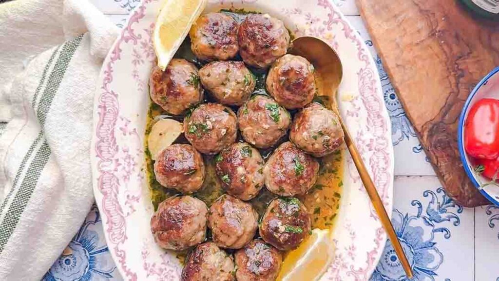 Lemon Meatballs, homemade and freshly served