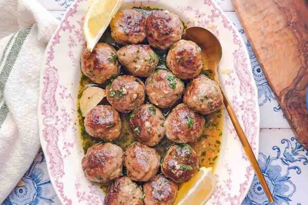 Lemon Meatballs, homemade and freshly served