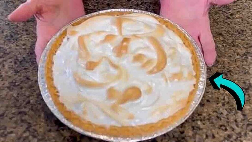 Lemon Meringue Pie, homemade and freshly served