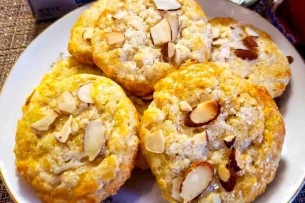 Lemon Oatmeal Cookies, homemade and freshly served