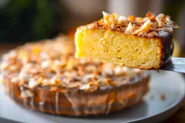Lemon Olive Oil Cake, homemade and freshly served