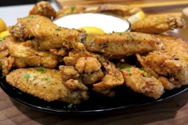 Easy Lemon Pepper Chicken Wingstop Copycat, homemade and freshly served