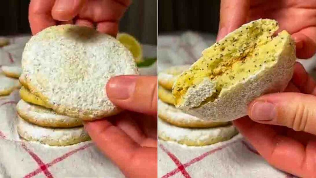 Lemon Poppyseed Cookies, homemade and freshly served