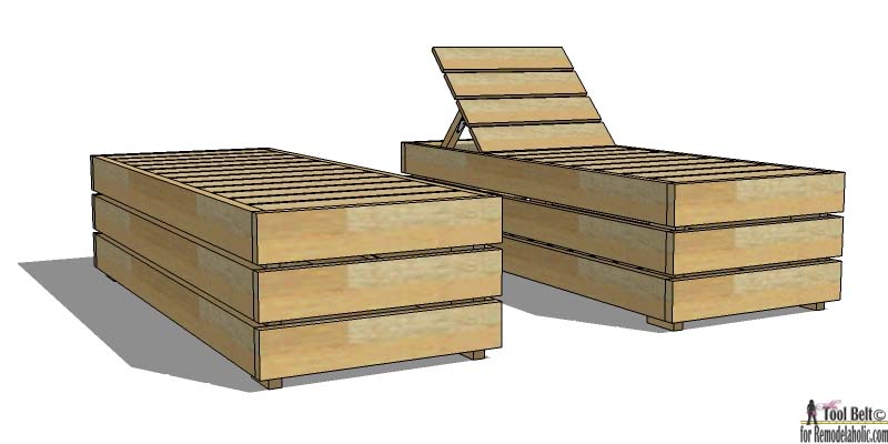 Reclining Outdoor Lounge Chair - DIY Outdoor Furniture