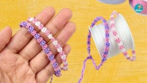 Easy Macramé Bracelet | Rose Bracelet — easy step-by-step DIY tutorial.