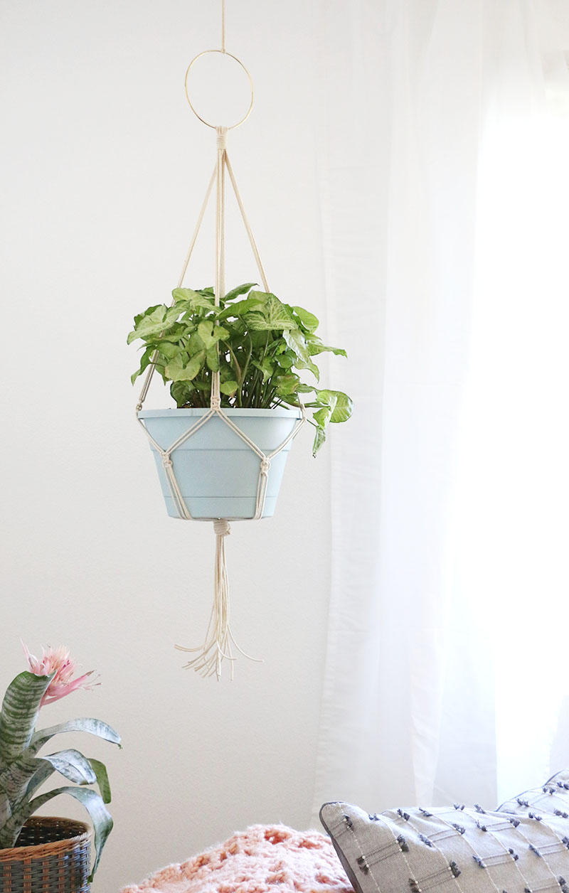 Simple Macrame Plant Hanger - DIY Plant Hangers and Stands Simple Macrame Plant Hanger - DIY Plant Hangers and Stands