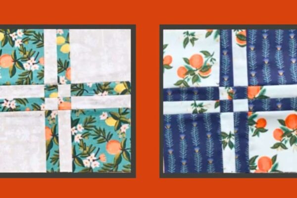 Finished Magic Four Patch Quilt Block, a completed DIY project