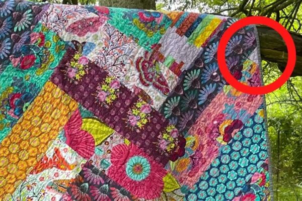 Finished Magic No Scraps Herringbone Quilt Pattern, a completed DIY project