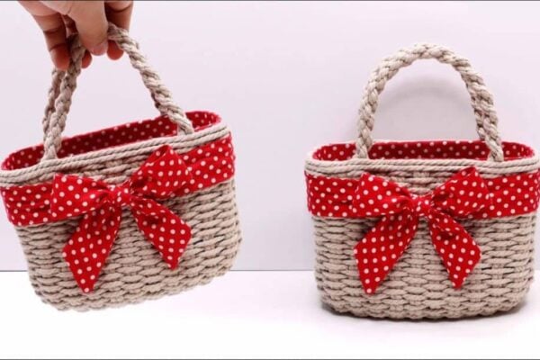 Finished Make Beautiful Bags from Plastic Bottles and Ropes, a completed DIY project
