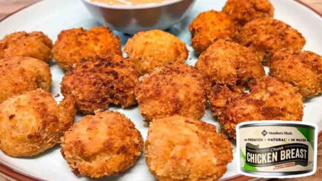 Make Chicken Nuggets With Canned Chicken, homemade and freshly served