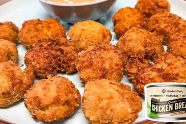 Make Chicken Nuggets With Canned Chicken, homemade and freshly served
