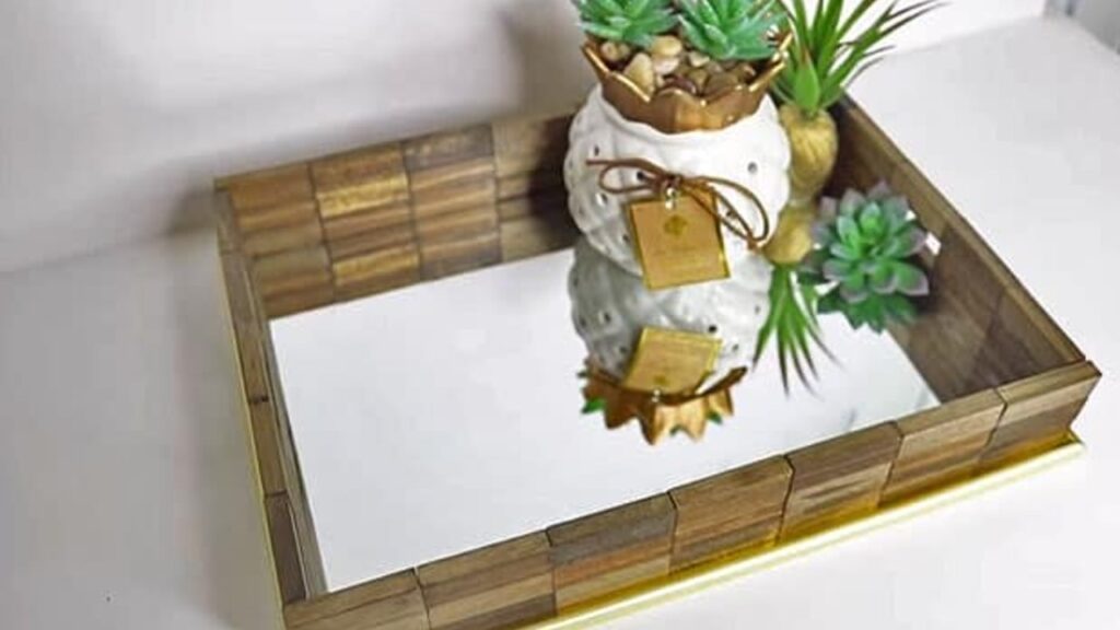 Make This Adorable Tray With 2 Dollar Store Items