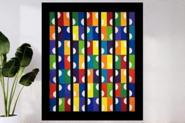 Finished Marble Motion Quilt (Modern Design With Only 2 Seams), a completed DIY project