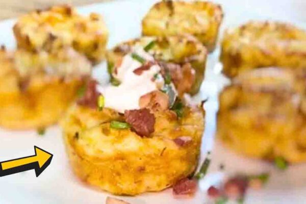 Loaded Mashed Potato Puffs, homemade and freshly served