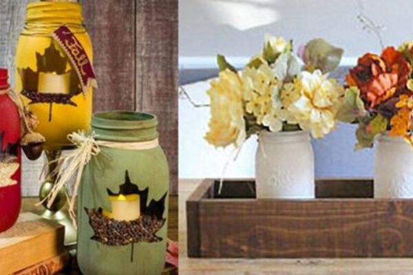 Finished 33 Mason Jar Crafts for Fall, a completed DIY project