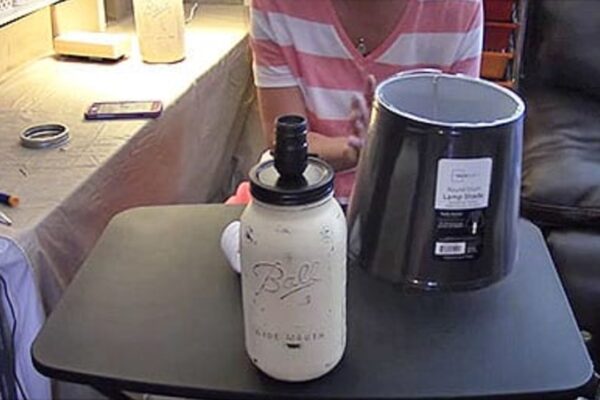 Finished Make This Adorable Mason Jar Lamp In Just 3 Steps, a completed DIY project
