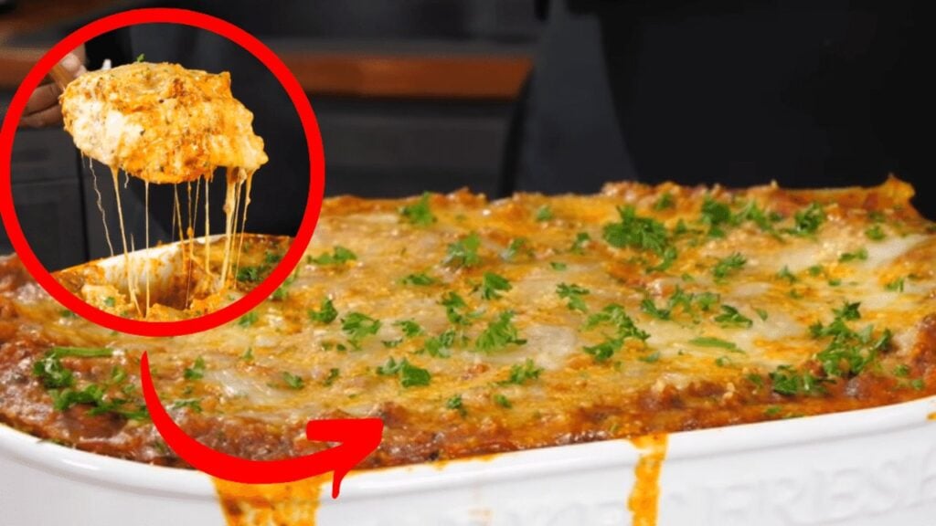 Meat Lovers Lasagna, homemade and freshly served