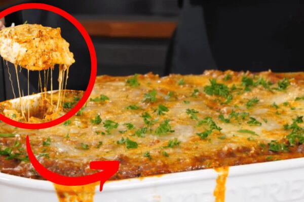 Meat Lovers Lasagna, homemade and freshly served