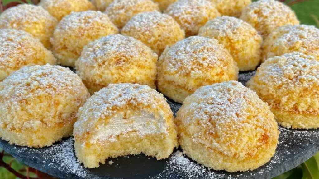Melt-In-Your-Mouth Lemon Cream Bites, homemade and freshly served