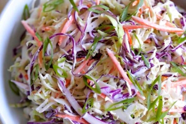 Memphis Style Creamy Coleslaw, homemade and freshly served