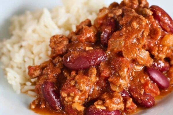 Mexican Classic Chili Corn Carne, homemade and freshly served