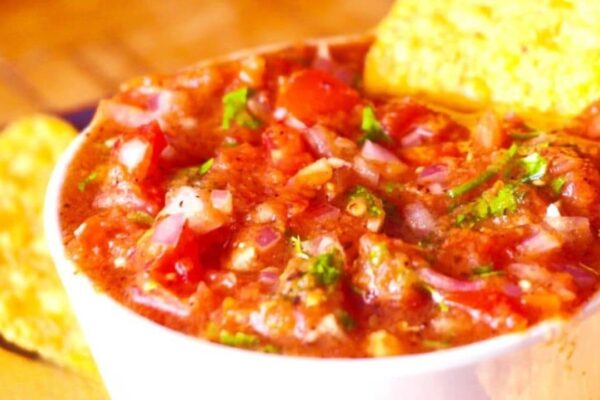 Mexican Restaurant-Style Salsa, homemade and freshly served